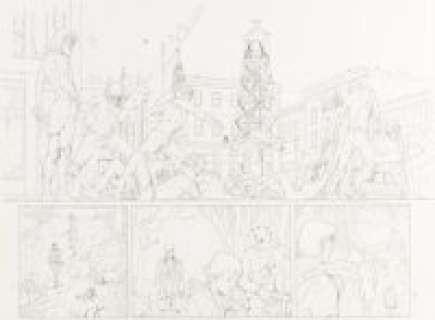 Jacen Burrows Crossed #1 Double Page Spread 2-3 Original Art (Avatar Press, 2008). | Heritage