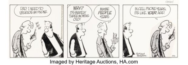 Jerry Scott and Jim Borgman Zits [Cell Phone Years] Daily Comic Strip Original Art dated 5-30-05 (King Features Syndicate, 2005). | Heritage