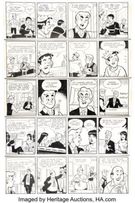 Dan DeCarlo Archie Daily Comic Strips Original Art Group of 7 (King Features Syndicate, 1982). (Total: 7 Original Art) | Heritage