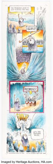 Wiley Miller Non-Sequitur Sunday Comic Strip Original Art dated 5-7-00 (Universal Press Syndicate, 2000). | Heritage