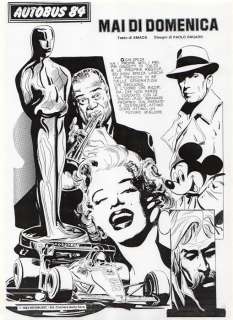 Autobus 84 - tavola originale "Mai di domenica" - Loose page - (1984) | Catawiki