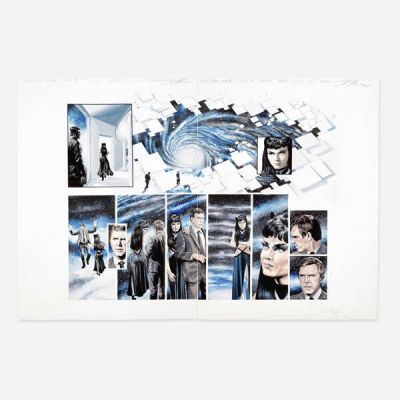J.K. Woodward | Lot 286 - Star Trek: Year 5 Issue 17 Story Pages 6 and 7 Original Art (IDW, 2020) | Landry Pop Auctions