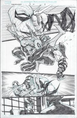 Spider-Man and Wolverine Issue 10 Page 4 vs Arachnix Gerardo Sandoval | Comix Art Studio