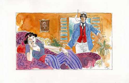 Temporary #7 - 096 – Ruben Pellejero “Corto Maltese Le jour de Tarowean” – illustrazione