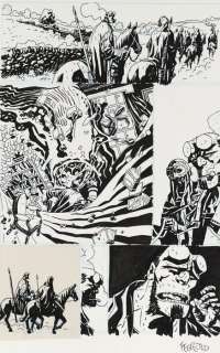 Hellboy - 2 Original pages (p.21) The Wild Hunt - ink + pencil - (2010) | Catawiki