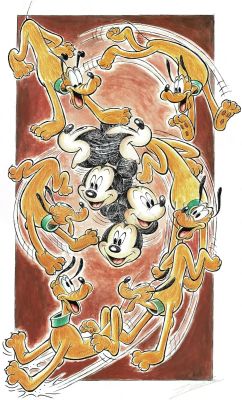 Pluto and Mickey Happy | Corner4art
