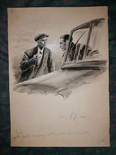 Ugo Matania - illustrazione originale - Loose page