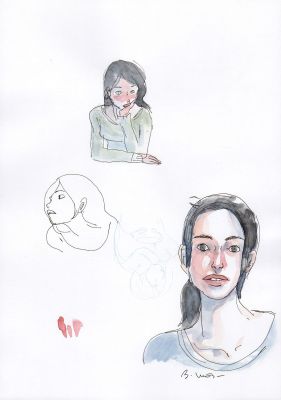 Bastien Vivès | Studi n.2 | Tavole Originali