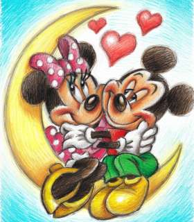 Mickey & Minnie - Honeymoon - Original Drawing - Joan Vizcarra - Original Art | Catawiki
