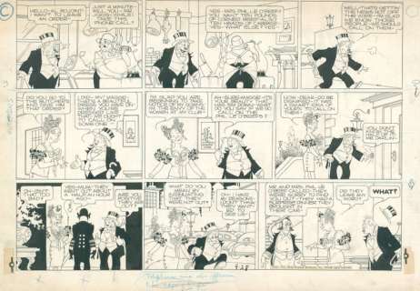 Bringing Up Father - by McManus, original weekend strip - First edition - (1941) | Catawiki