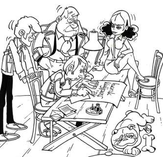 Kuijpers, Henk - Zeer grote originele tekening - Zelfportret met Franka (1974) | Catawiki