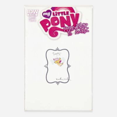 Katie Cook | Lot 357 - My Little Pony: Friendship is Magic #2 RI Sketch Cover Original Art | Landry Pop Auctions