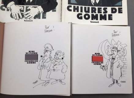 Blake & Mortimer et Colonel Olrik dessinés par Tardi en 1985 pour la parution des deux albums - Mine de plomb + Chiures de gomme - 2x EO + jaquette - (1985) | Catawiki