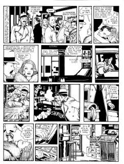 Vittorio Giardino (né en 1946) - Les Enquêtes de Sam Pezzo, Juke Box, planche, 1981