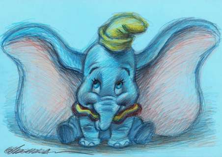 Dumbo - Original Drawing - Joan Vizcarra - Original Art | Catawiki
