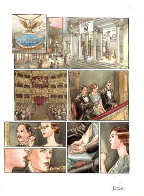 Marco Nizzoli | Fleur de Nuit vol.1 p.13 (con matita allegata) | Tavole Originali