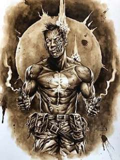 Original Coffee Painting - BLOODSHOT - Original Art (2020) | Catawiki