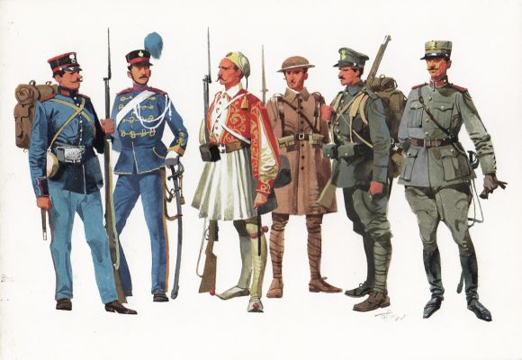 Ferdinando Tacconi | Uniformi Esercito greco 1890-1936 | Tavole Originali