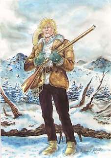 Ken Parker - B. Delvecchio - illustrazione originale "KP nella neve" - Loose page - Unique copy