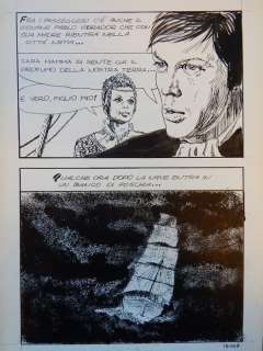 Manara, Milo - Originele pagina - "Il Vascello Fantasma" - (1970) | Catawiki