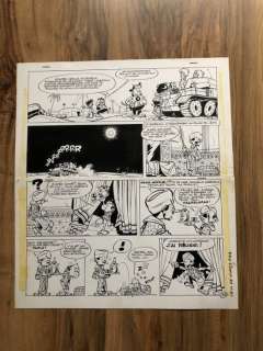 Greg - Planche originale + mise en couleur - Les As - (1967) | Catawiki