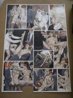 Erich Von Gotha - Planche originale en couleur (p.29) - Curiosités perverses de Sophie - (2001) | Catawiki