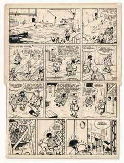 Will | TIF ET TONDU Encre de Chine pour la planche 7 de l’album Tif et Tondu | Millon