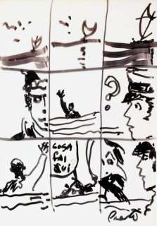 Pratt Hugo | Corto Maltese Planche inédite sur rhodoid relatant... | Vermot et Associés