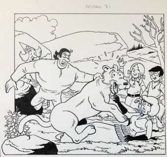 Jerom 31 - Originele Cover - Het woeste Wilde Westen (1989) | Catawiki