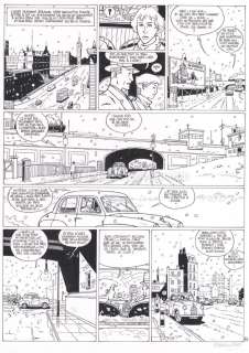 Bruno Marchand - planche originale + bleu - La géométrie du hasard - Quelques pas vers la lumière