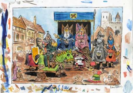 Vuillemin, Philippe - Dessin original + mise en couleur original - Robin Hood - (2000) | Catawiki