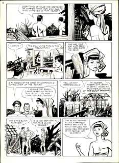 Jesse Marsh | Marsh - Tarzan  and the Black Panther, Dell Four
 Color Comics #161, Page 32, August 1947 NO RESERVE! | Russ Cochran