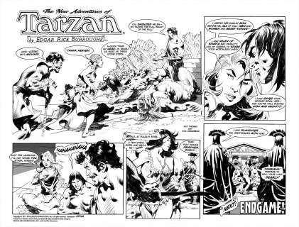 Tom Grindberg | Grindberg - "ESCAPE?", The New Adventures of Tarzan #3748, 2016 NO RESERVE! | Russ Cochran
