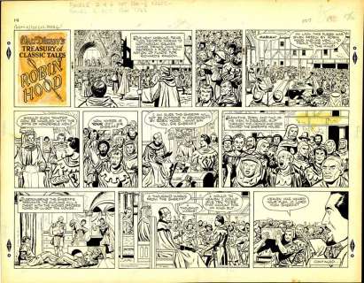 Jesse Marsh | Marsh - Robin Hood, Sunday Page, 10/12/1952 NO RESERVE! | Russ Cochran