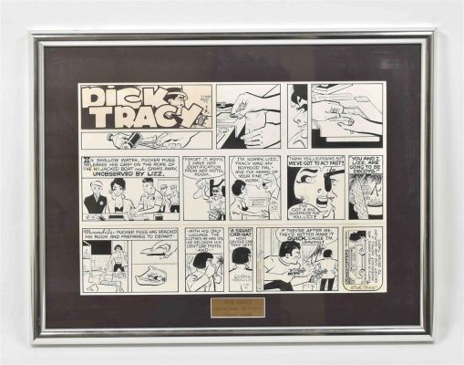 Page originale de Chester Gould Dick Tracy | Comic Art Masters