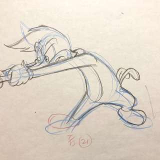 Tom Ray | Woody Woodpecker - Original Animation Production Drawing / Signed by Tom Ray (1919 - 2010) - EO | Catawiki