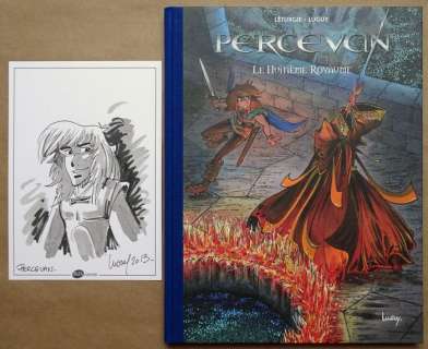 Luguy / Léturgie | Percevan T15 - TL Le Huitième Royaume + 4x ex-libris + dessin original - C - TL - Cartonné - EO (2013) | Catawiki
