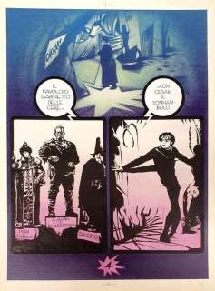 Sergio Sarri (Sesar) | Sesar - tavola originale x "F K e il Dr Caligari" x Corto Maltese - Page volante - Exemplaire unique - (1986) | Catawiki