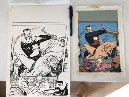 Daniel Torres | Torres, Daniel - Original cover + original cover colouring with photolith - Opium NÂº6 - (1989) | Catawiki