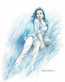 Du Caju, Thomas | Du Caju, Thomas - Originele tekening in kleur - Les ailes de l’esperance - Ruby | Catawiki