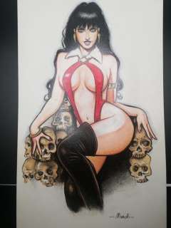 Mazzotti, Stefano | Mazzotti, Stefano - Original colour drawing - Vampirella | Catawiki