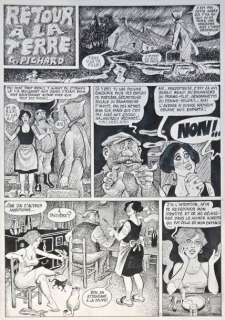 PICHARD Georges - Lot 498 - Retour à la terre Planche 1 de ce récit publié dans...