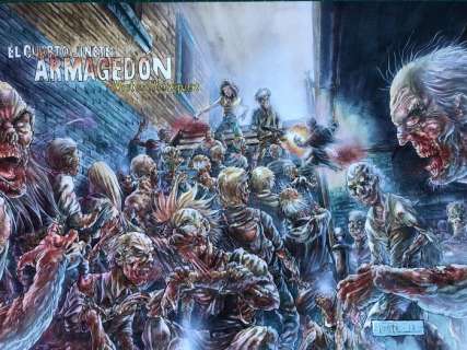 Juapi | Juapi - Original colour drawing - Armagedon - (2013) | Catawiki