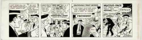 163B: Wood MAD #72 1962 Dick Tracy original comic art | Russ Cochran