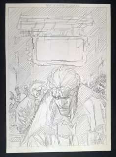 Roberto de Angelis | Nathan Never - Disegno Preparatorio Per Frontespizio - Page volante - Exemplaire unique | Catawiki