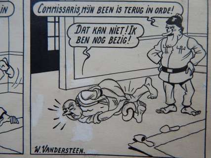 Vandersteen, Willy - Formaat 31 X 35 Cm | Vandersteen, Willy - Originele pagina - De vrolijke Bengels met Wiske en Lambik - (1950) | Catawiki