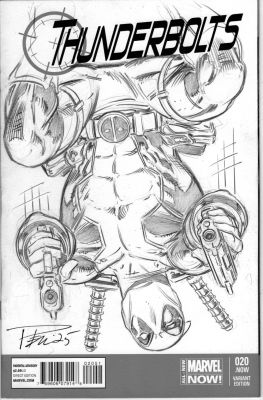 Paul Pelletier | Sketch Cover, Deadpool 3 | Paul Pelletier