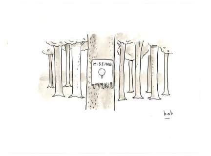 Bob Eckstein | Eckstein - "MISSING", Golf Digest NO RESERVE! | Russ Cochran