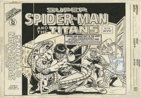 SUPER SPIDER-MAN & THE TITANS Issue #216 Cover | ComicConnect