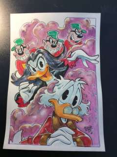 Alessandro Gottardo | Donald Duck - â€œIncubi a Paperopoliâ€ - Page volante - Exemplaire unique - (2019/2019) | Catawiki